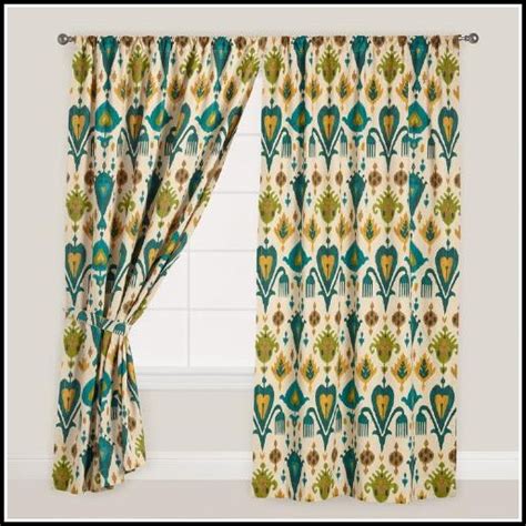 Green And Orange Floral Curtains Curtains Home Design Ideas