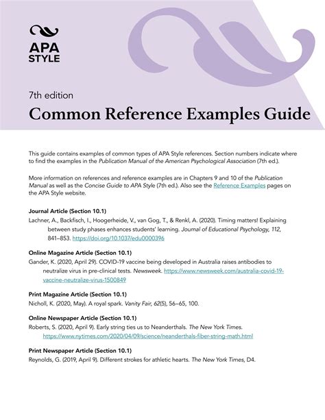 Apa Reference Examples Guide By Dr Daniel W Szabo Issuu