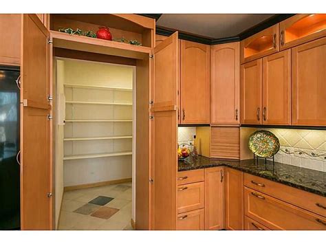 The garage shouldn't be used to store food. HUGE hidden walk-in pantry, with access door to the garage ...