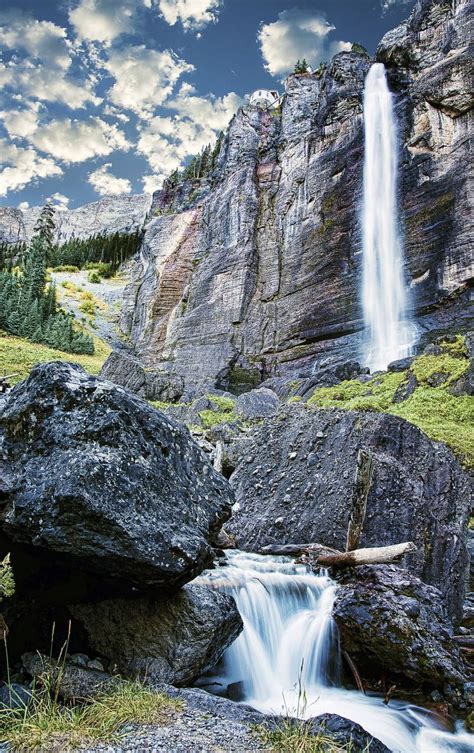 Bridal Veil Falls Colorado Travel Beautiful Places Road Trip To