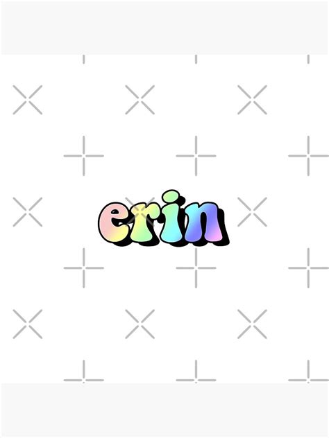 Aesthetic Rainbow Erin Name Poster For Sale By Star10008 Redbubble