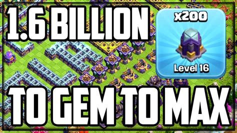 Town Hall 15 Gem To Max Complete In Clash Of Clans Part 3 Of 3