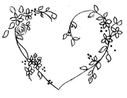 Ideas Embroidery Heart Design Templates Flower Pattern Drawing