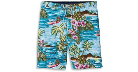 Tommy Bahama Synthetic Baja Hula High Seas Tropical Print Regular Fit