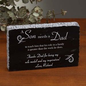 Best gifts from dad to son. Personalized Marble Gifts with Poems for Fathers