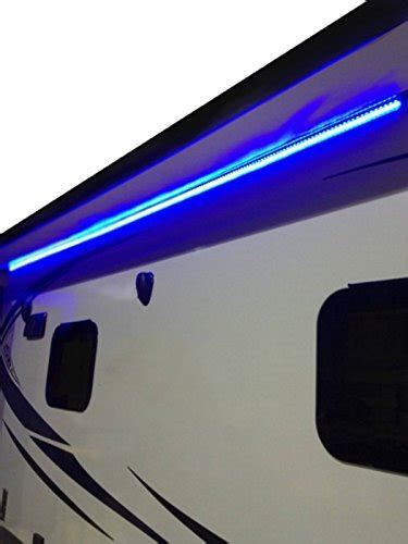 Recpro Rv 12 Blue Led Awning Party Light 12v Wmounting Channel White