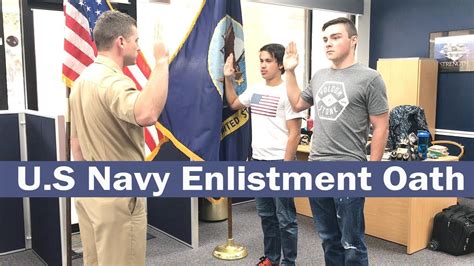 Us Navy Enlistment Oath Vlog Youtube
