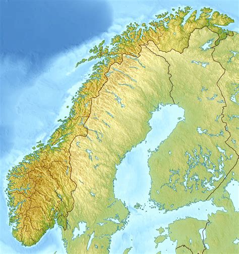 Detallado Mapa Relieve De Noruega Noruega Europa Mapas Del Mundo