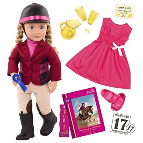 Our Generation Doll By Battat Lily Anna 18 Deluxe Posable Equestrian