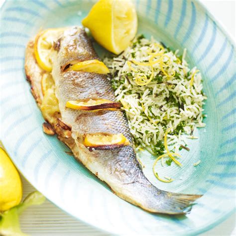 Roast Sea Bass With Wild Rice And Lemon Dinner Recipes Woman And Home