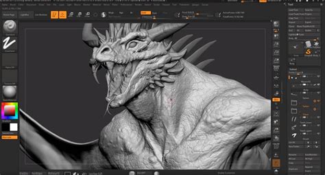 Sculpting A Dragon In Zbrush · 3dtotal · Learn Create Share
