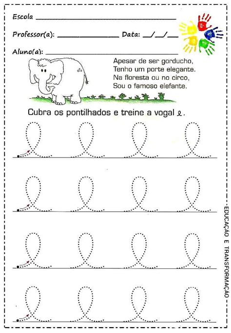 24 Atividades Com Vogais Pontilhadas Para Imprimir Online Cursos 6c2