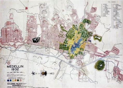 Medellín Plano De Medellin 1932 Galeria De Imágenes Escuela Del