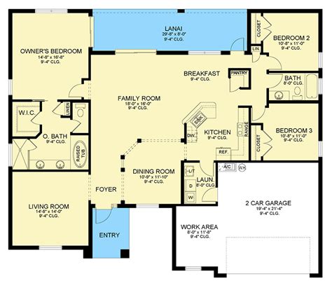 3 Bed Ranch House Plan With Split Bedrooms 82275ka Architectural