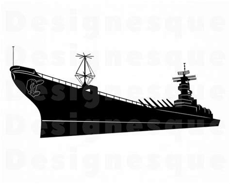 Battleship Clipart Cut File Battleship Svg Bundle Navy Svg Battleship