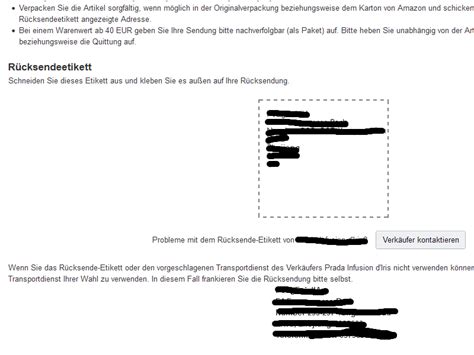 Bisher wurde mir der betrag noch. Amazon Rücksendeetikett ohne Strichcode (Rücksendung)