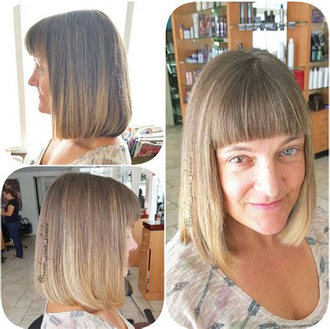 Long Bob Haircut With Bangs Capellistyle