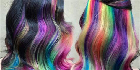 This Rainbow Hair Look Combines Every Instagram Hair Color Trend Allure