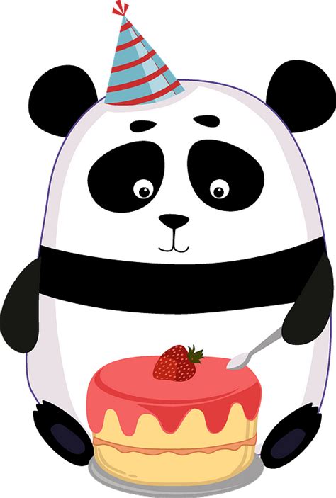 Birthday Panda Clipart Free Download Transparent Png Creazilla