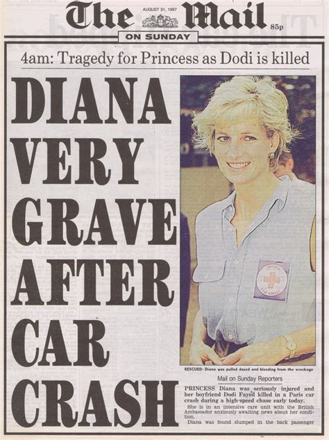 How Newspapers Reported The Death Of Princess Diana Metro News