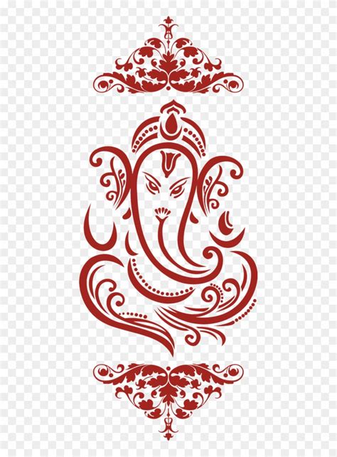 Ganesh Ji Ganesha On Wedding Card Hd Png Download 445x1060