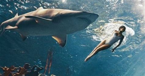 Rihanna Swims With Sharks For Harpers Bazaar Huffpost Style