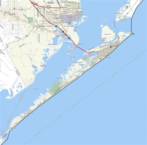 Texas Galveston Map Free Printable Maps