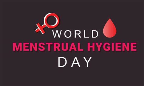 World Menstrual Hygiene Day Template For Background Banner Card Poster Vector Illustration