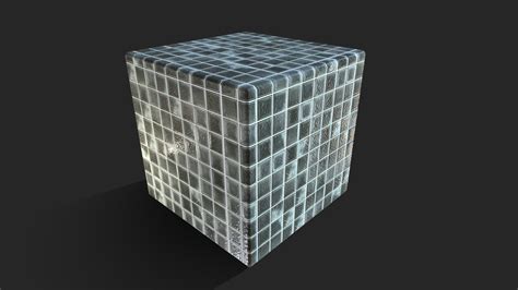 Материал стеклоблок Glass Block Download Free 3d Model By