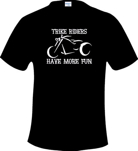 Men Brand Famous Clothing Funny Tee Shirt Trike Riders Have More Fun