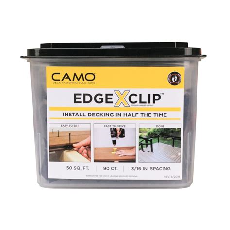 Camo Edgexclip Hidden Deck Fasteners 90 Count Schillings