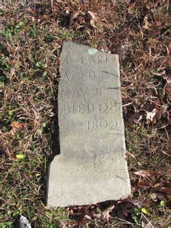 A Clark Unknown 1802 Find A Grave Memorial