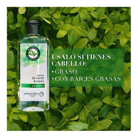 Shampoo Herbal Essences Detox Té Verde And Menta 400 Ml Walmart