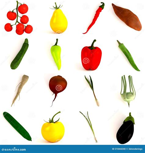 16 Vegetable Pieces Stock Illustration Illustration Of Sweet 31044240