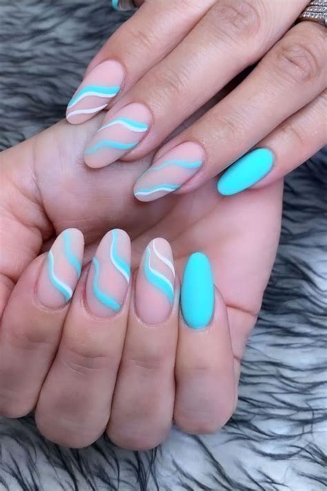 35 Cute Oval Nails Art Designs For Summer Nails 2021