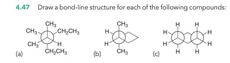 Draw A Bond Line Structure For Each Of The Following Compounds