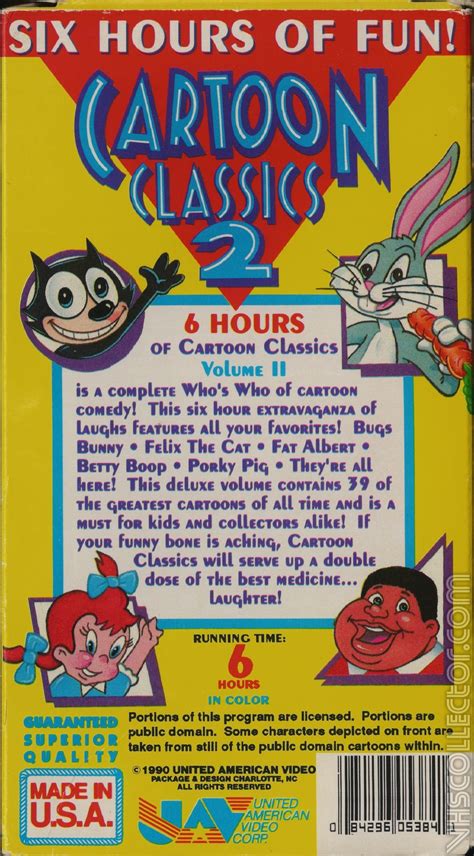 Six Hours Cartoon Classics Vhs