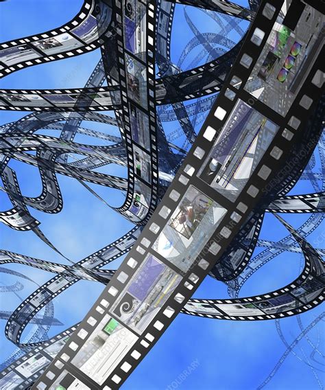 Video consulting and video marketing. Photographic film, computer artwork - Stock Image - H474 ...