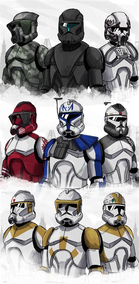 Clone Troopers By Sh Illustration On Deviantart