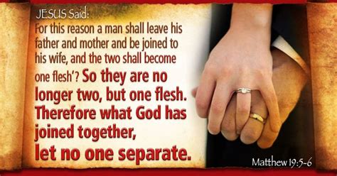 Matthew 195 6 Therefore What God Has Joined Together Let No One