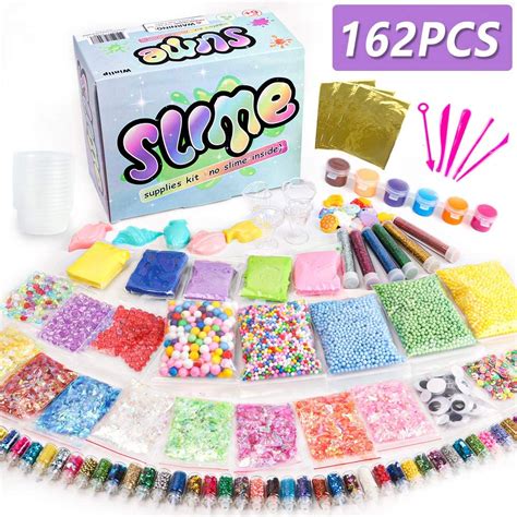 New Slime Supplies Kit 162 Pack Add Ins Slime Kit For Kids Girls Slime