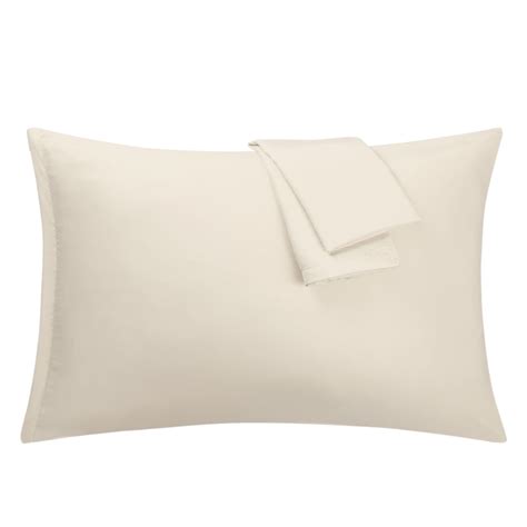 Cream Pillowcases Soft Microfiber Pillow Case Cover With Zipper King 2
