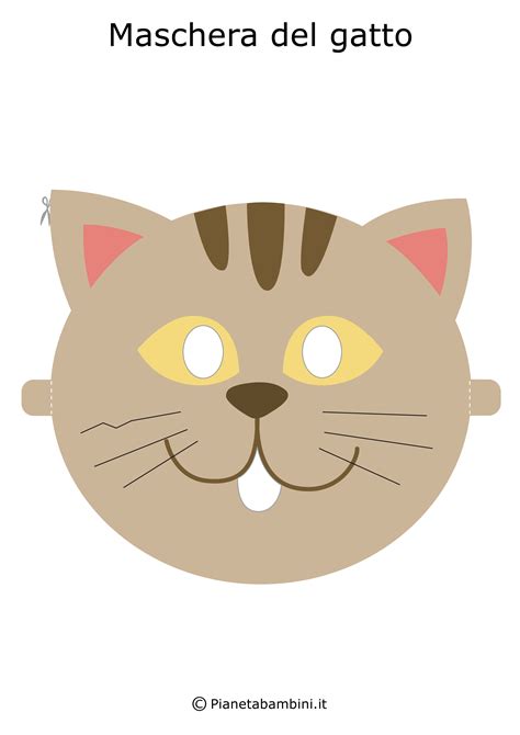 Disegni da colorare di gattini scaricare e stampare questi disegni da colorare di disegni di gattini gratuiti. Maschere di Animali da Stampare e Ritagliare per Bambini | PianetaBambini.it