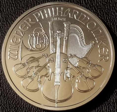 2015 Austrian Silver Philharmonic 1 Oz Coin 999 Fine Silver Bullion