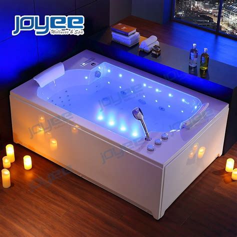 joyee modern indoor acrylic freestanding luxury lay z spa tub two person whirlpool massage
