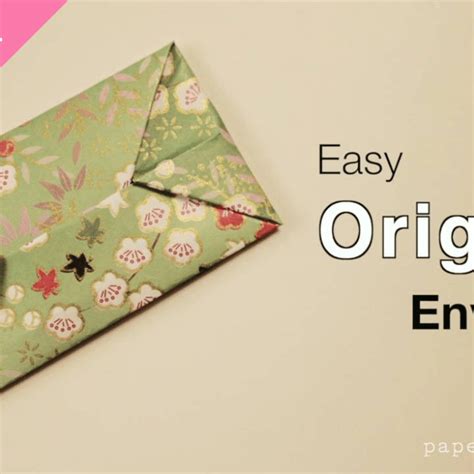 Easy Origami Envelope Tutorial Paper Kawaii Origami Easy Envelope