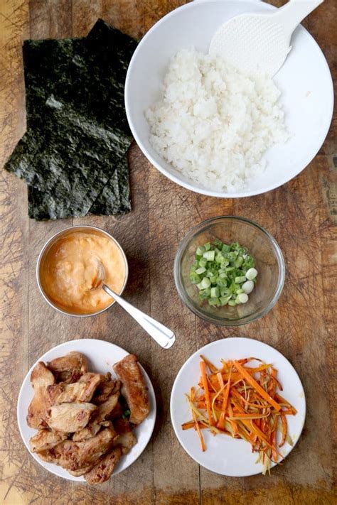 Toss to combine until just heated through, about 2 minutes. Onigiri Recipe: Chicken and Spicy Mayo | Pickled Plum ...