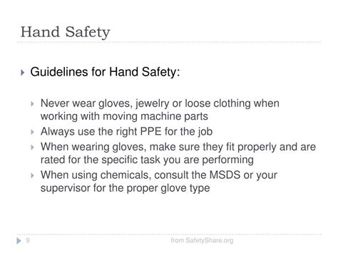 Ppt Hand Safety Powerpoint Presentation Free Download Id513764