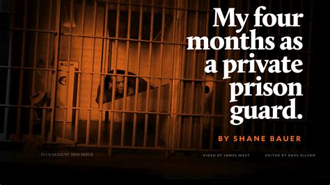 My Four Months As A Private Prison Guard A Mother Jones Investigation