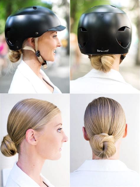 So why not add a pigtail hair helmet accessory to the rear and continue that amazing color scheme down to. 10+ Easy Helmet-Friendly Hairstyle Tutorials For Looking ...